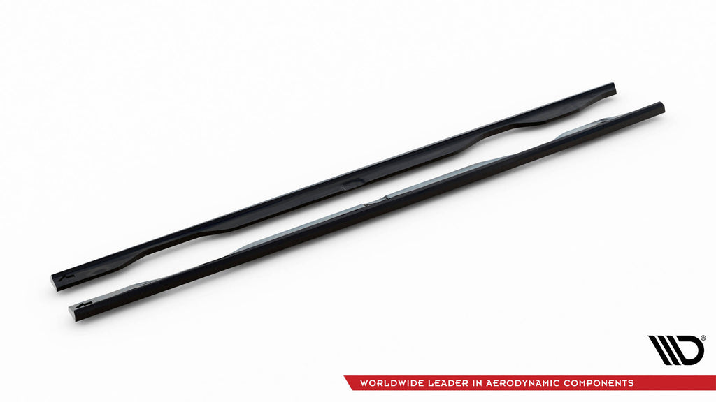 Maxton Design Street+ Seitenschweller Leisten passend für Renault Megane GT MK3 Facelift schwarz Hochglanz