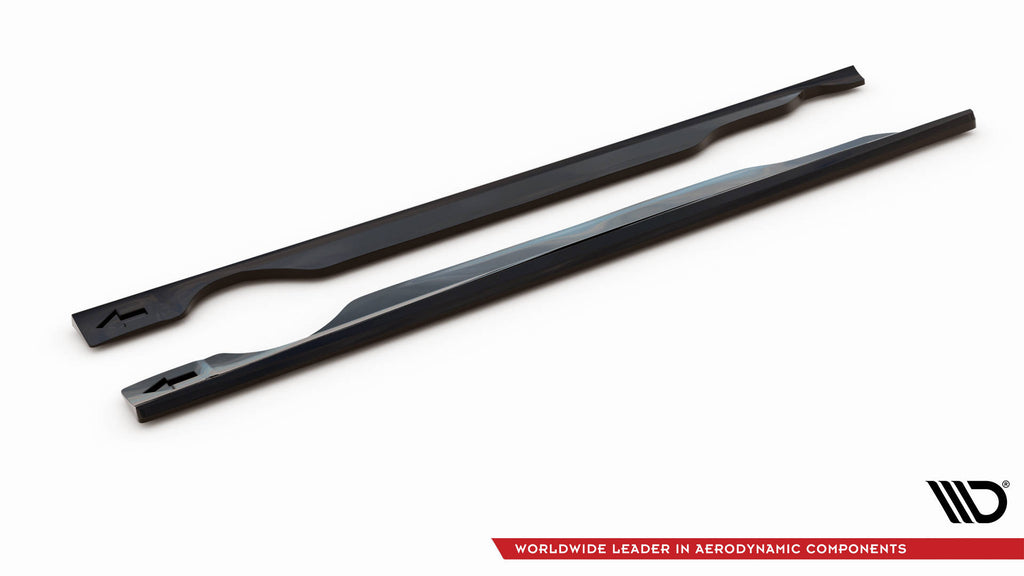 Maxton Design Street+ Seitenschweller Leisten passend für Volvo XC60 Mk1 Facelift schwarz Hochglanz