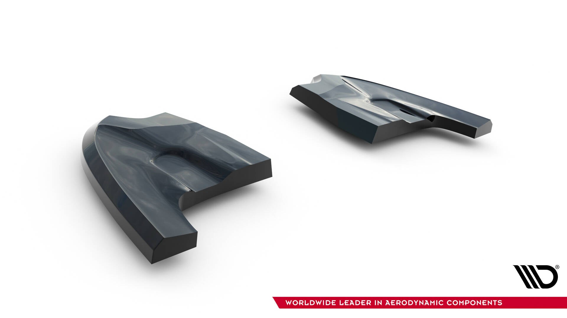 Maxton Design Heck Ansatz Flaps Diffusor V.4 passend für VW Golf GTI Clubsport Mk8 Facelift schwarz Hochglanz