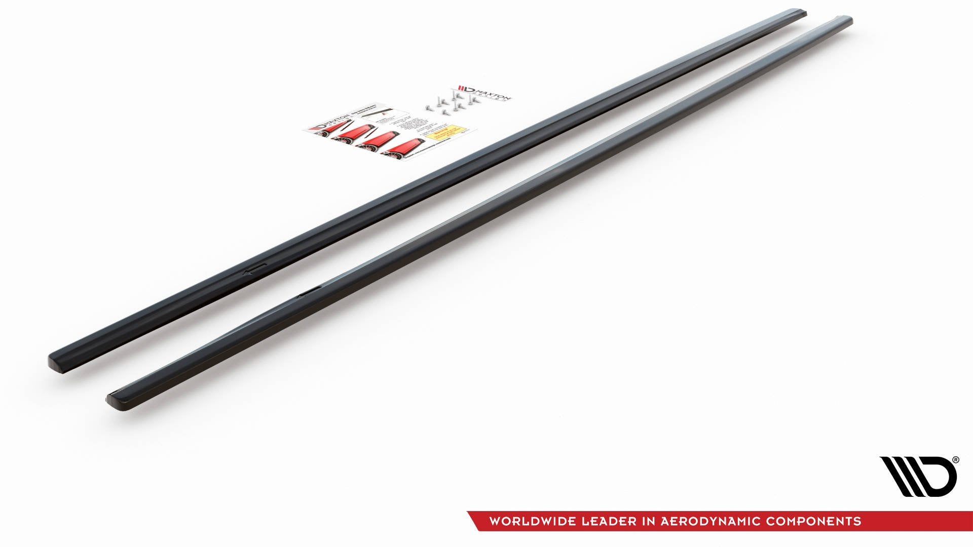Maxton Design Street+ Seitenschweller Leisten passend für BMW M5 / 5 M-Paket E39 schwarz Hochglanz