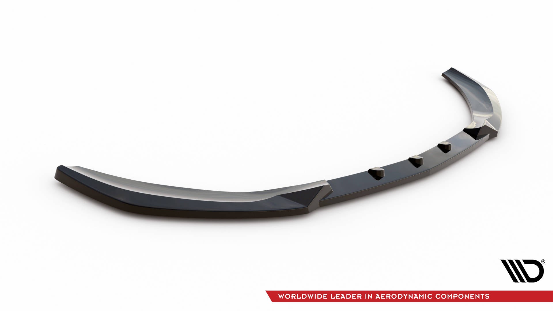 Maxton Design Street+ Spoilerlippe Front Ansatz V.1 passend für Mercedes-Benz C AMG-Line / 43 AMG W206 schwarz Hochglanz