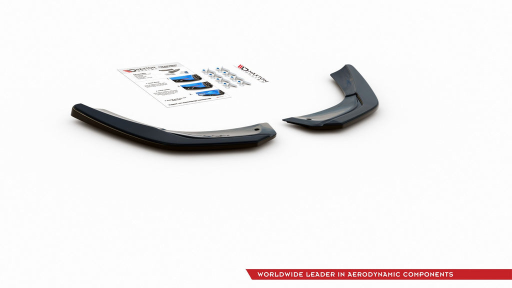 Maxton Design Heck Ansatz Flaps Diffusor passend für Mercedes A35 AMG Aero Hatchback W177 schwarz Hochglanz