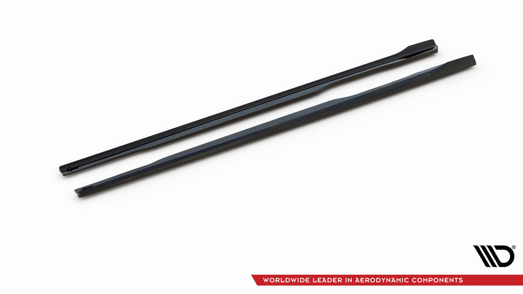 Maxton Design Street+ Seitenschweller Leisten passend für Mini Cooper S F56 Facelift schwarz Hochglanz