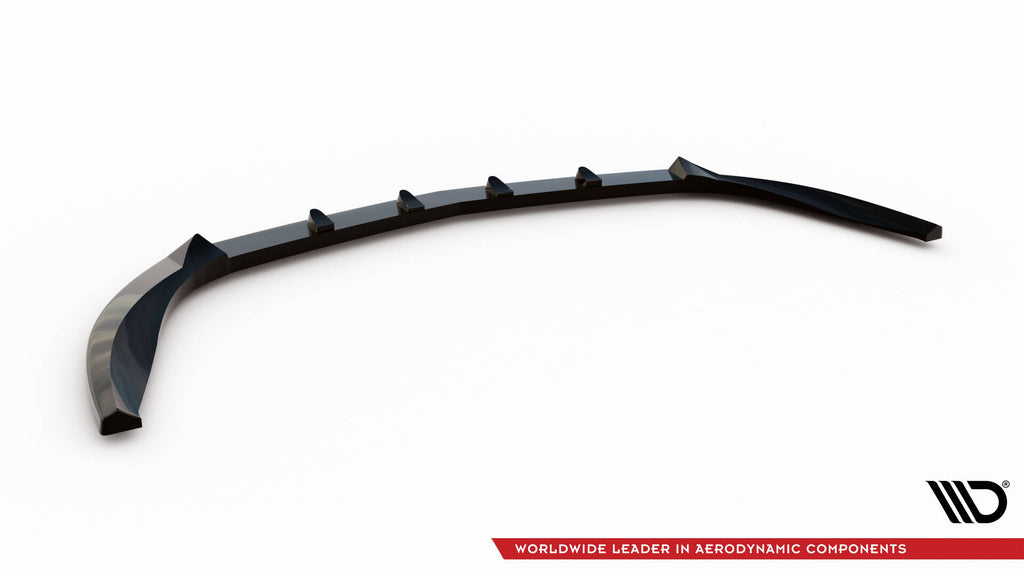 Maxton Design Street+ Spoilerlippe Front Ansatz passend für Mercedes-Benz B W246 schwarz Hochglanz