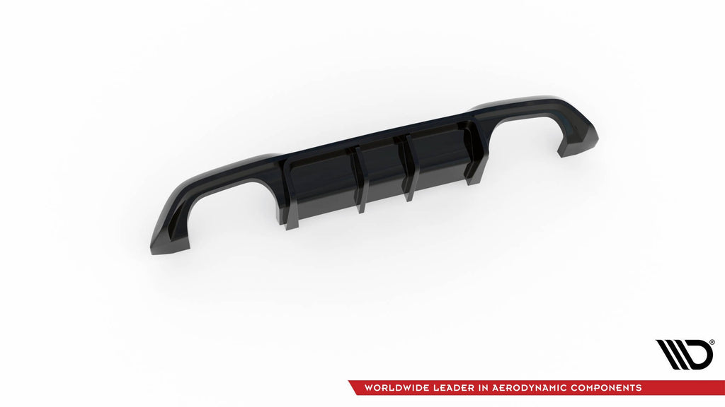 Maxton Design Diffusor Heck Ansatz passend für BMW M2 F87 schwarz Hochglanz