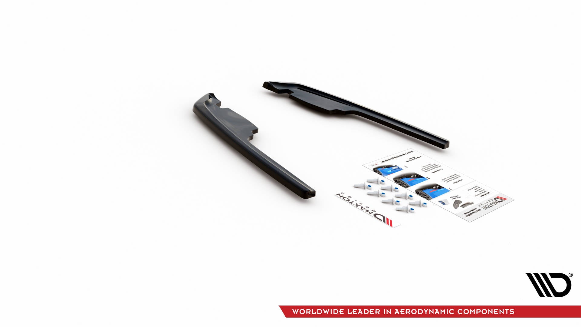 Maxton Design Heck Ansatz Flaps Diffusor passend für BMW M235i Gran Coupe F44 schwarz Hochglanz