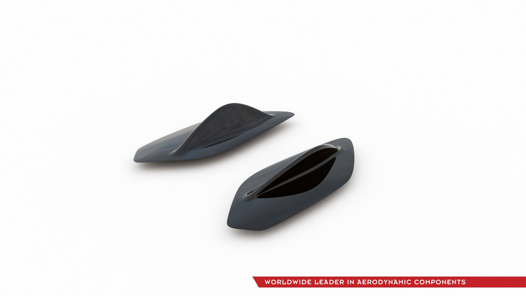 Maxton Design Spoiler Seitenerweiterungen Mercedes A35 AMG Hatchback W177 schwarz Hochglanz für Mercedes-Benz A Klasse W177