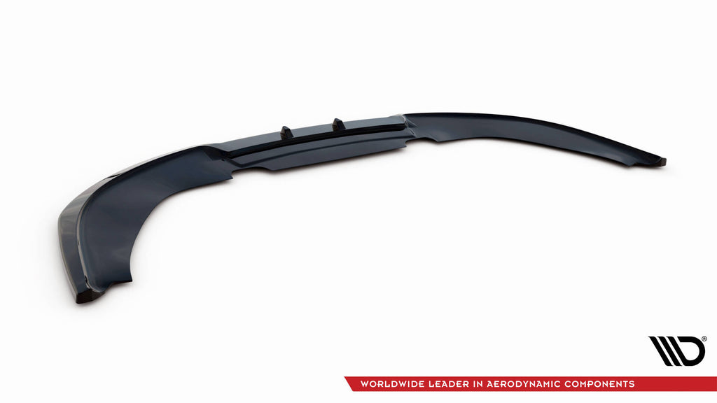 Maxton Design Street+ Spoilerlippe Front Ansatz V.2 passend für Audi RS4 B7 schwarz Hochglanz