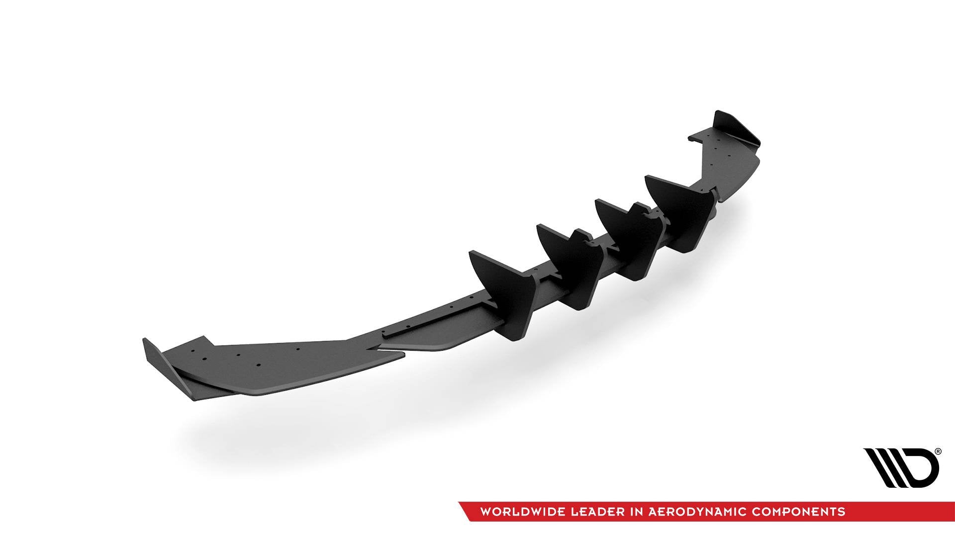 Maxton Design Street Pro Diffusor Heck Ansatz + Flaps passend für Seat Leon FR Hatchback Mk4 schwarz Hochglanz