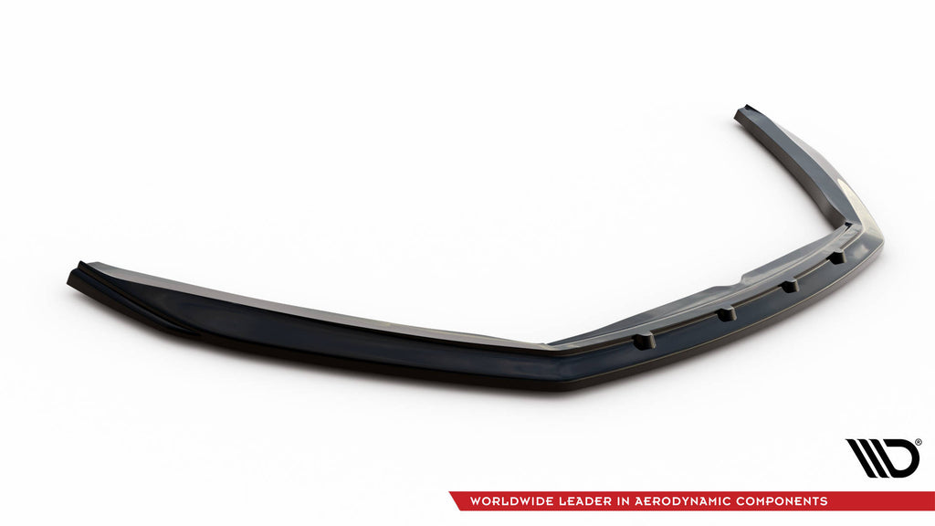 Maxton Design Street+ Spoilerlippe Front Ansatz V.1 passend für Jaguar F-Type X152 Facelift schwarz Hochglanz