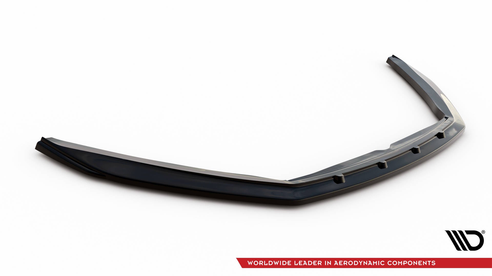 Maxton Design Street+ Spoilerlippe Front Ansatz V.1 passend für Jaguar F-Type X152 Facelift schwarz Hochglanz