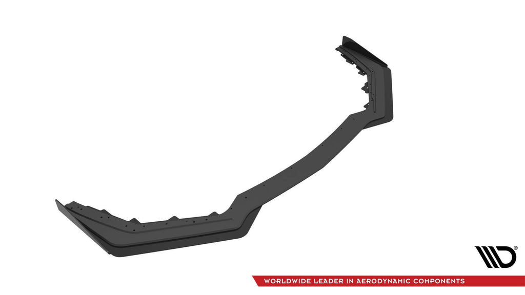 Maxton Design Street Pro Street+ Spoilerlippe Front Ansatz passend für V.1 passend für + Flaps Ford Mustang GT Mk6 Facelift schwarz Hochglanz