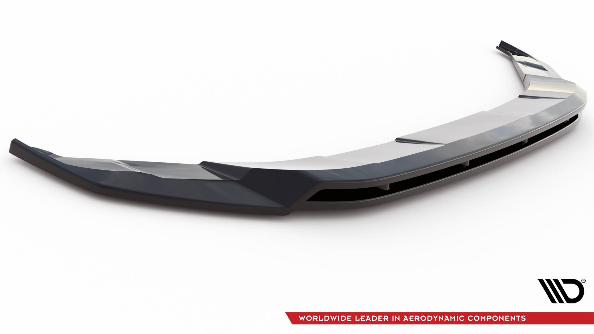Maxton Design Street+ Spoilerlippe Front Ansatz V.2 passend für VW Atlas Cross Sport schwarz Hochglanz