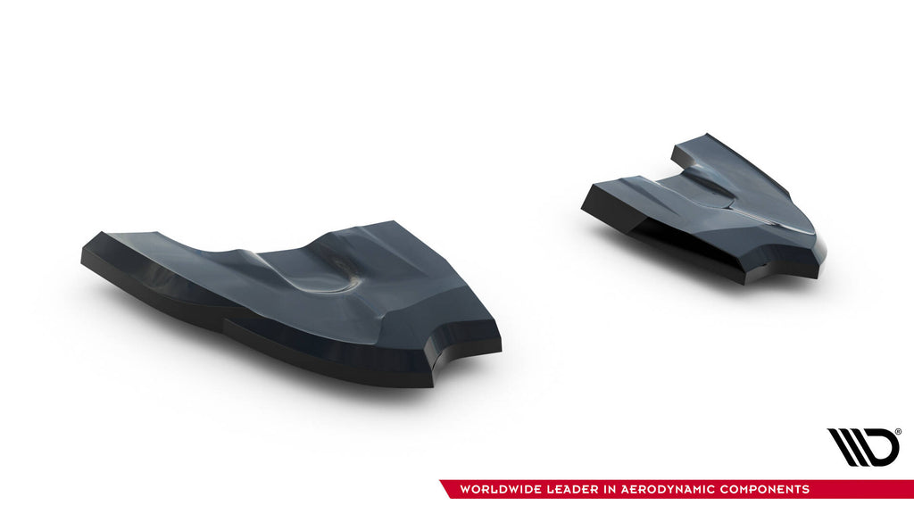 Maxton Design Heck Ansatz Flaps Diffusor V.3 passend für VW Golf GTI Clubsport Mk8 Facelift schwarz Hochglanz