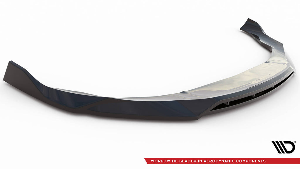Maxton Design Street+ Spoilerlippe Front Ansatz V.2 passend für Audi e-Tron GT / RS GT Mk1 schwarz Hochglanz