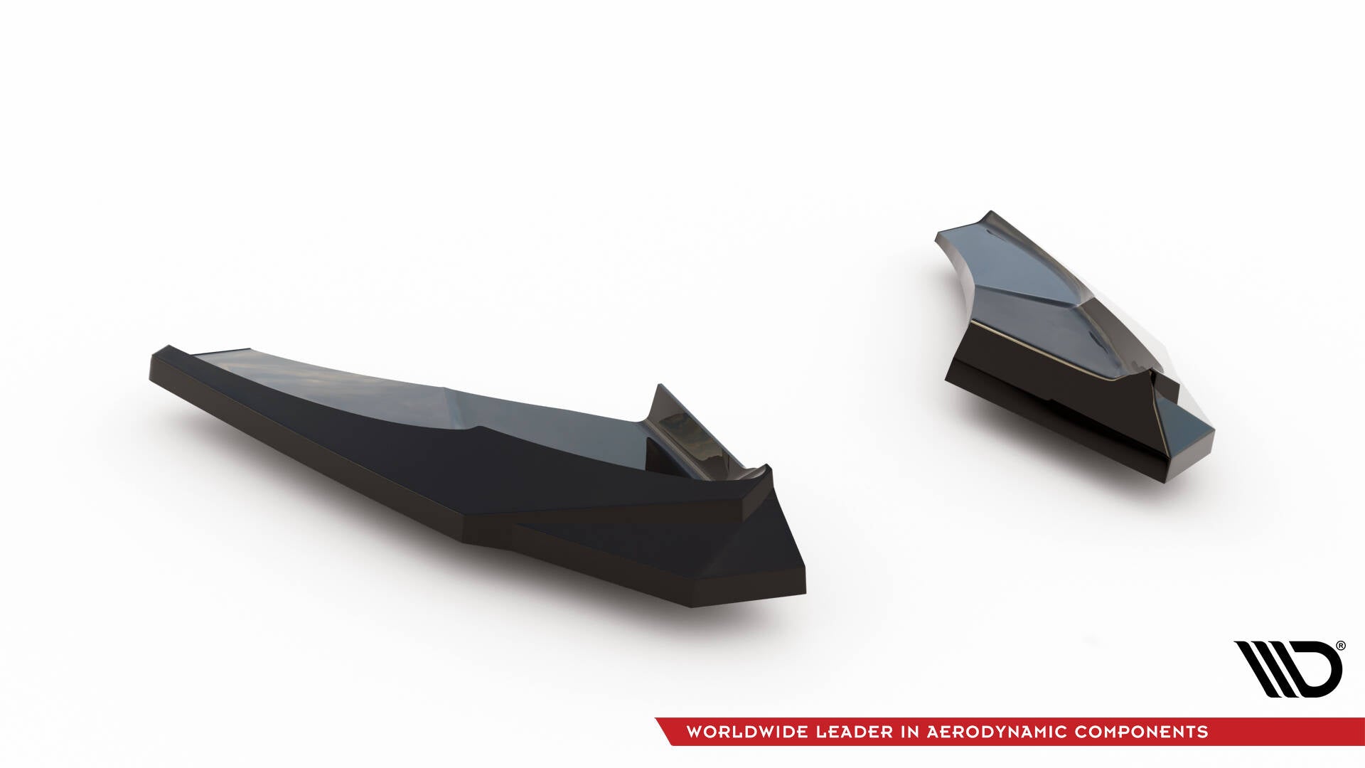 Maxton Design Heck Ansatz Flaps Diffusor V.1 passend für Audi S3 Sportback 8Y Facelift schwarz Hochglanz