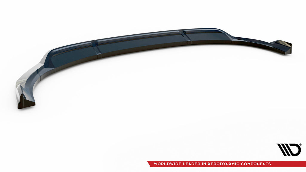 Maxton Design Street+ Spoilerlippe Front Ansatz V.2 passend für Audi e-tron schwarz Hochglanz