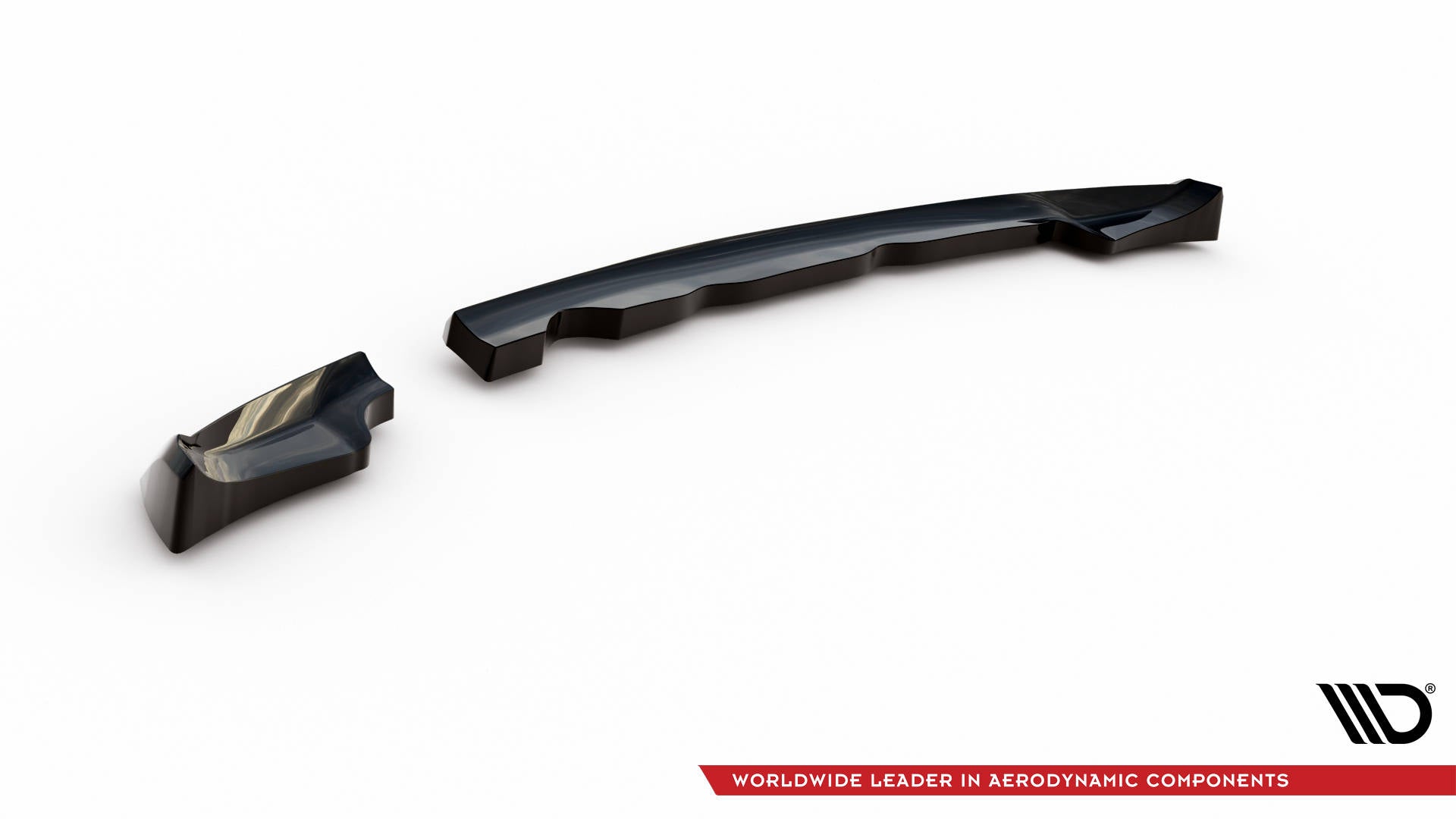 Maxton Design Heck Ansatz Flaps Diffusor passend für Mini One R56 schwarz Hochglanz