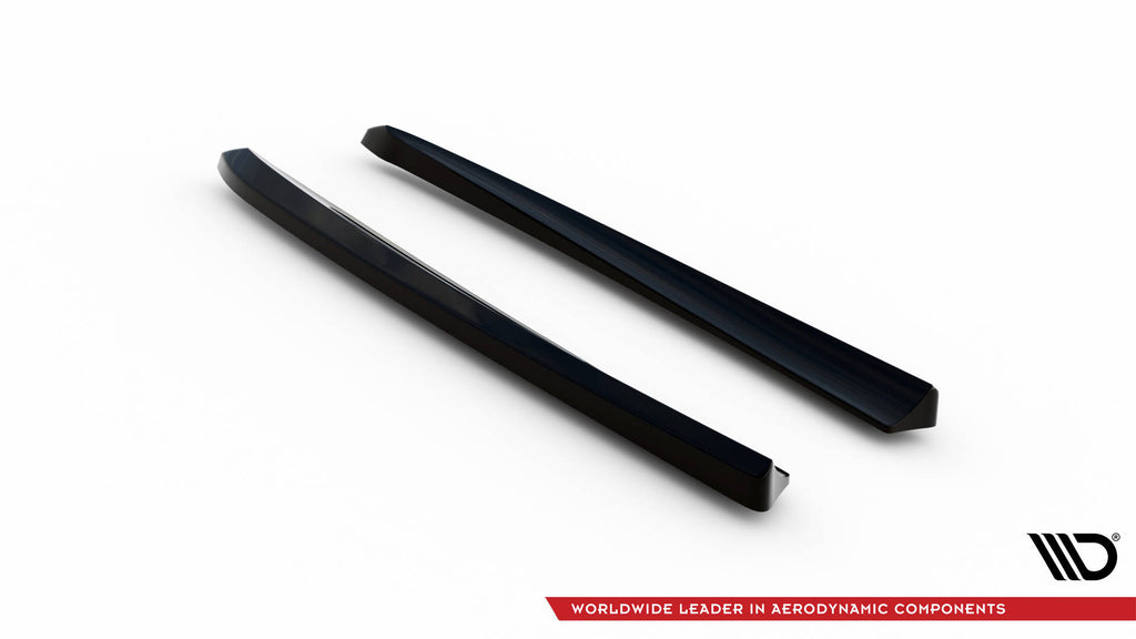 Maxton Design Heck Ansatz Flaps Diffusor passend für Mercedes-Benz E 55 AMG W211 schwarz Hochglanz