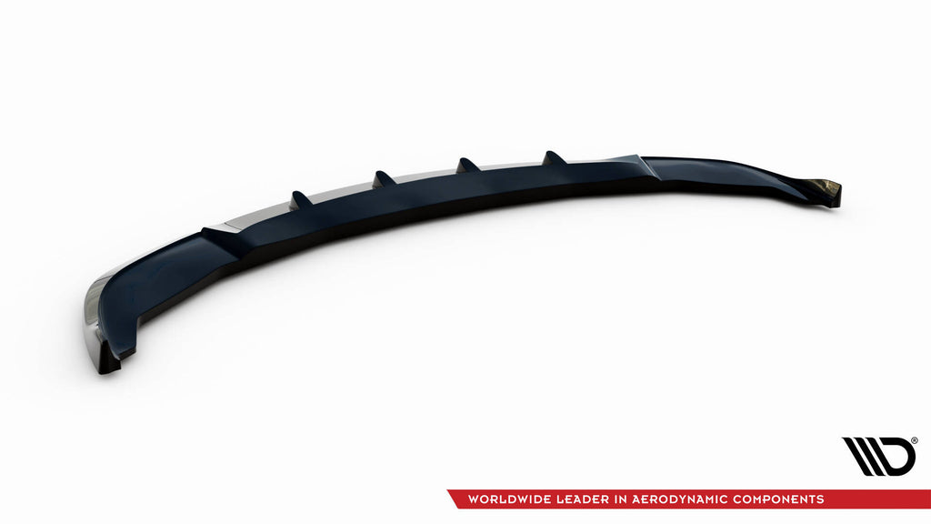 Maxton Design Street+ Spoilerlippe Front Ansatz V.2 passend für BMW 7 F01 schwarz Hochglanz