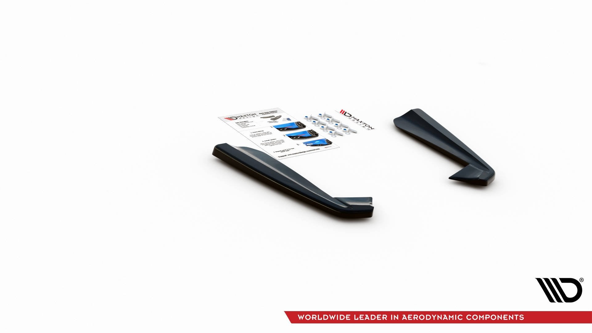 Maxton Design Heck Ansatz Flaps Diffusor passend für Mercedes-AMG GLE 53 Coupe C167 / C167 Facelift schwarz Hochglanz