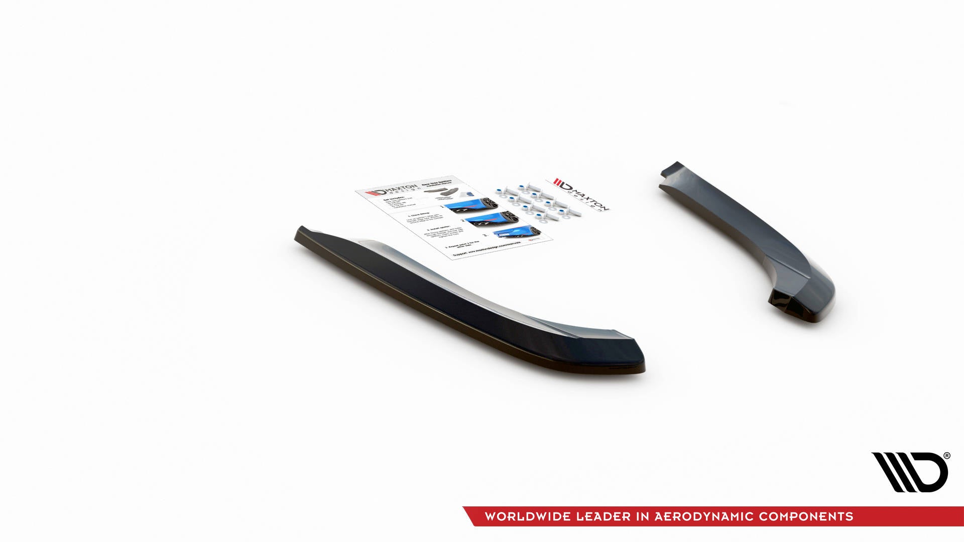 Maxton Design Heck Ansatz Flaps Diffusor passend für Seat Exeo schwarz Hochglanz