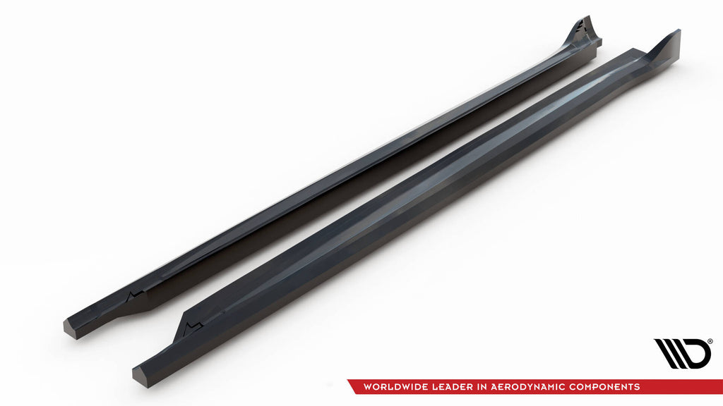 Maxton Design Street+ Seitenschweller Leisten passend für Maserati Grecale GT / Modena Mk1 schwarz Hochglanz