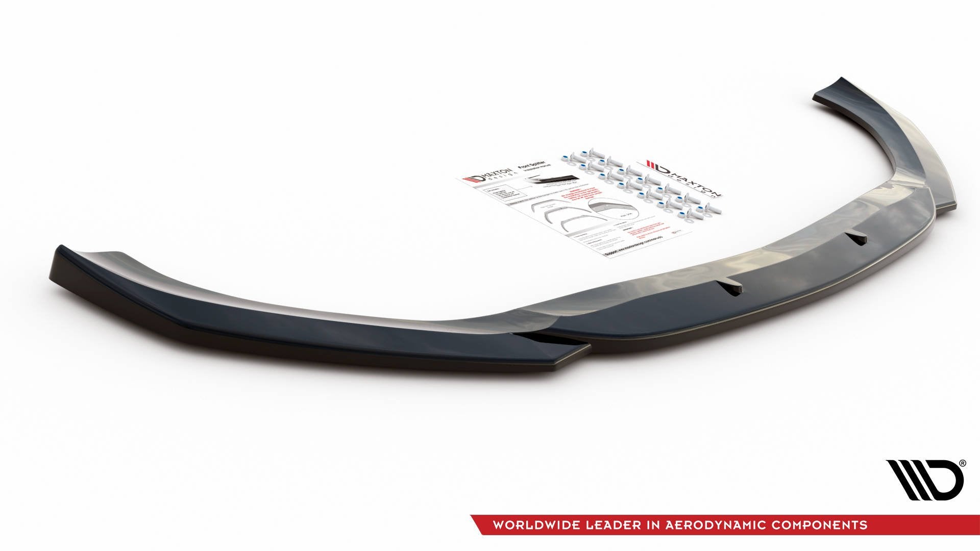 Maxton Design Street+ Spoilerlippe Front Ansatz V.1 passend für Mercedes-AMG CLS 53 C257 schwarz Hochglanz
