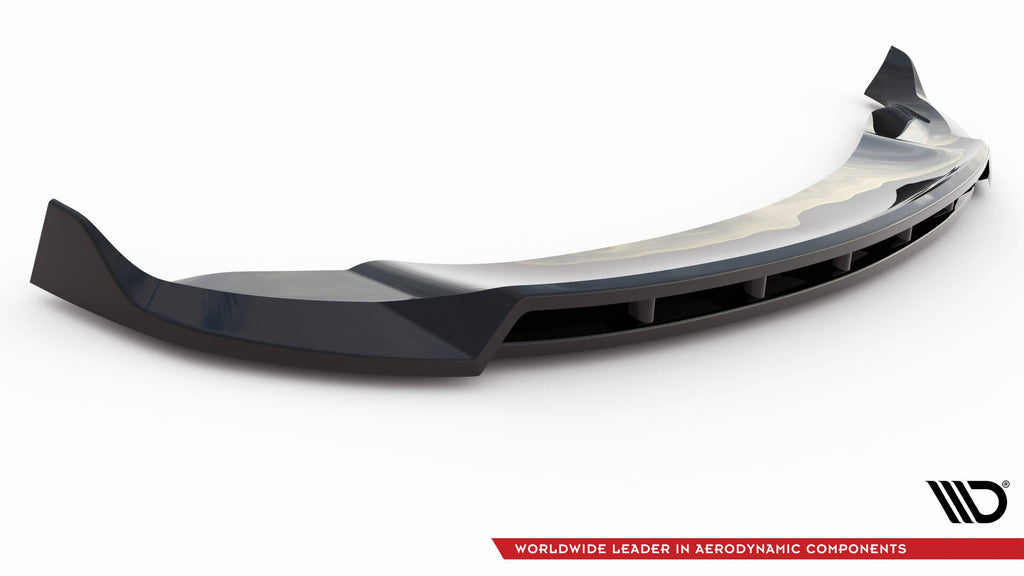 Maxton Design Street+ Spoilerlippe Front Ansatz V.2 passend für Tesla Model Y schwarz Hochglanz
