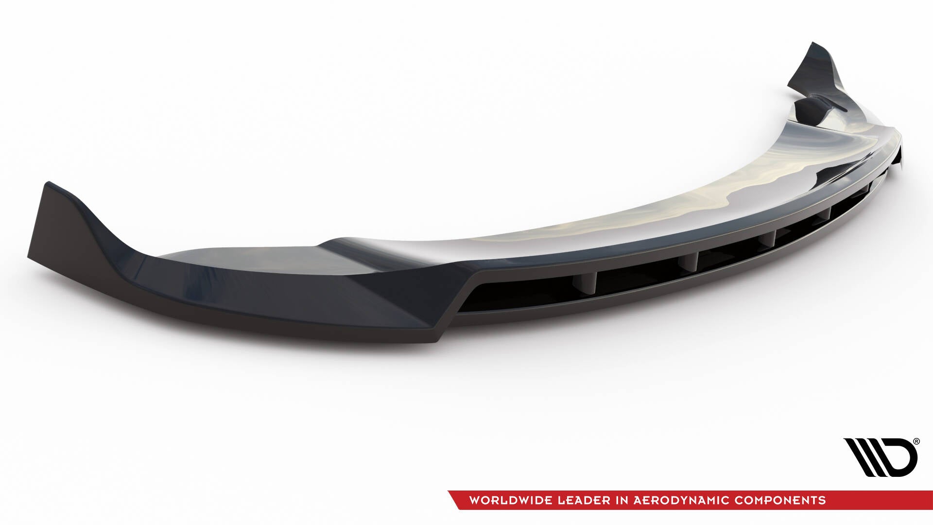 Maxton Design Street+ Spoilerlippe Front Ansatz V.2 passend für Tesla Model Y schwarz Hochglanz