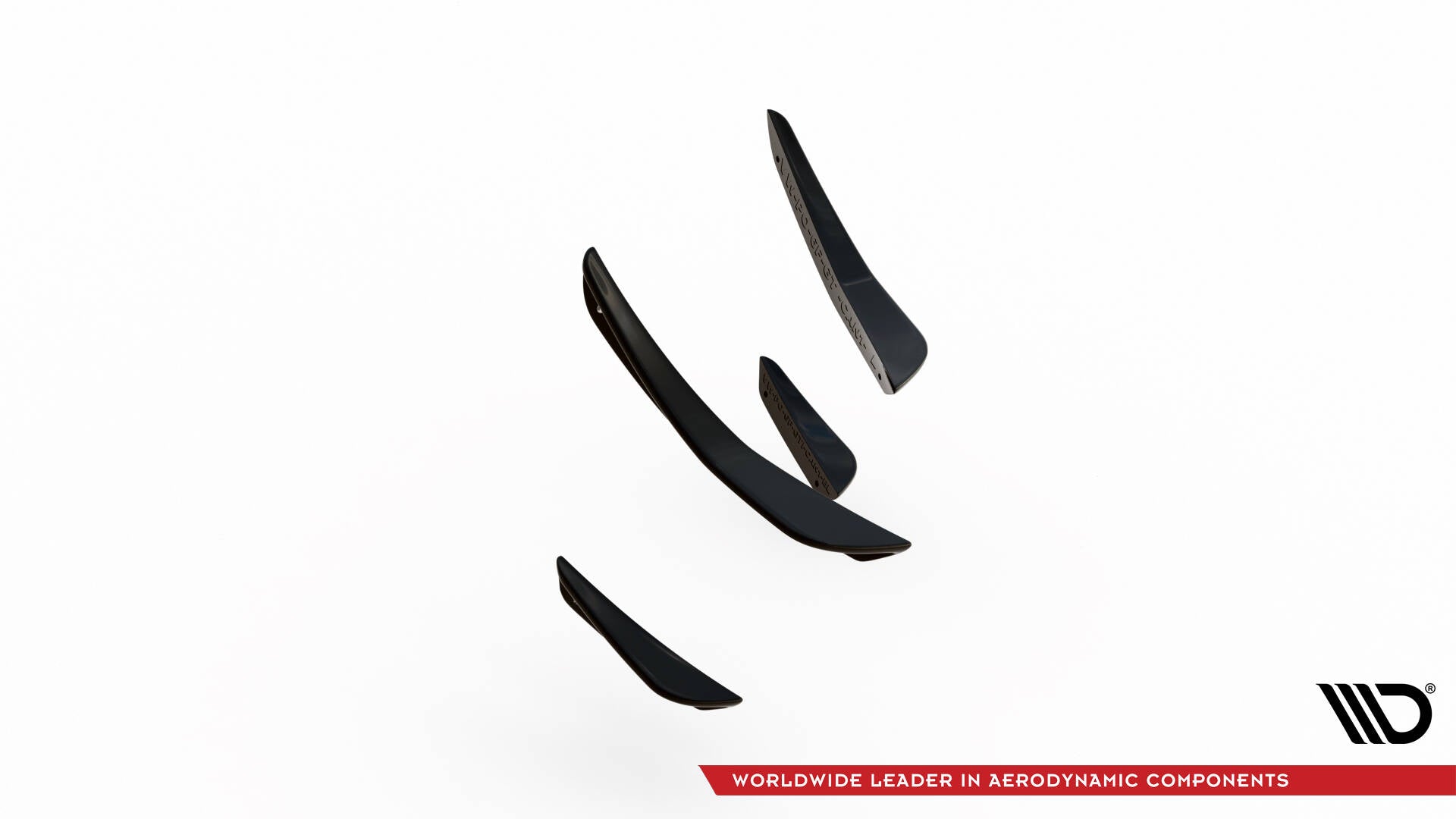 Maxton Design Stoßstangen Flaps Wings vorne Canards passend für VW Polo GTI Mk6 Facelift