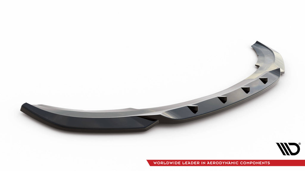 Maxton Design Street+ Spoilerlippe Front Ansatz passend für Renault Master Mk3 Facelift schwarz Hochglanz