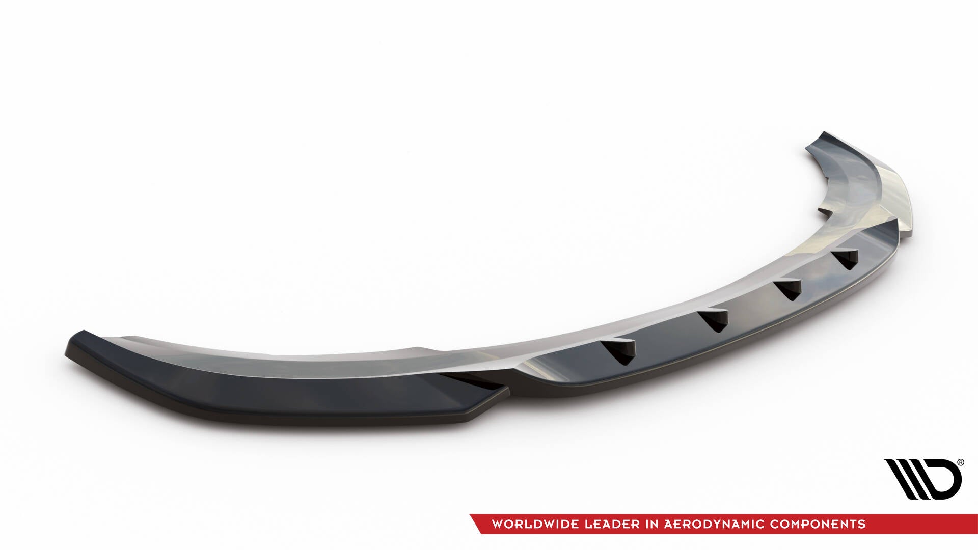 Maxton Design Street+ Spoilerlippe Front Ansatz passend für Renault Master Mk3 Facelift schwarz Hochglanz