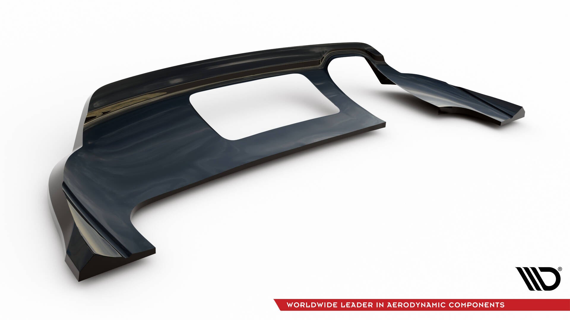 Maxton Design Street+ Mittlerer Diffusor RACE passend für Audi Q3 S-line 8U schwarz Hochglanz
