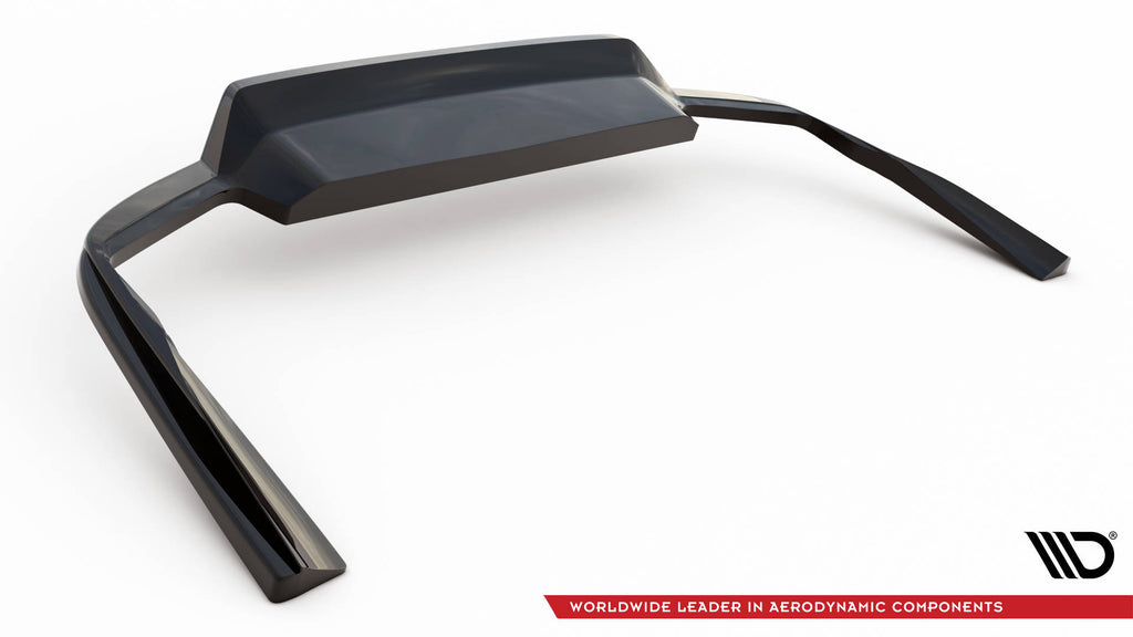 Maxton Design Street+ Mittlerer Diffusor RACE passend für Volvo V90 / S90 R-Design Mk2 schwarz Hochglanz