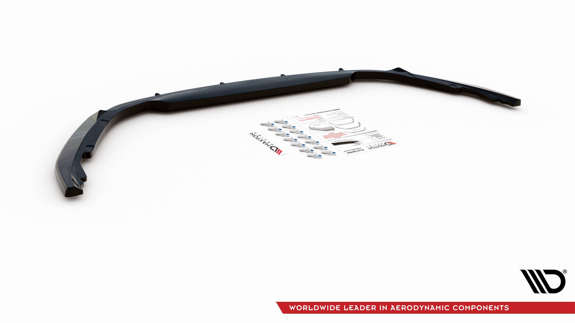 Maxton Design Street+ Spoilerlippe Front Ansatz V.2 passend für Renault Clio Mk5 schwarz Hochglanz