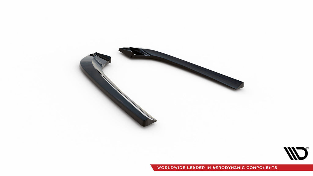 Maxton Design Heck Ansatz Flaps Diffusor V.2 passend für Mercedes-Benz CLK W209 schwarz Hochglanz