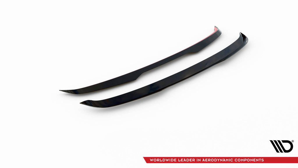 Maxton Design Spoiler CAP passend für Audi A3 Sportback 8Y schwarz Hochglanz