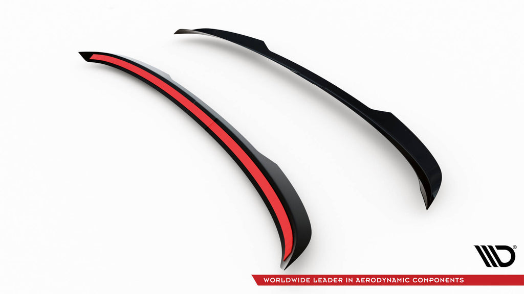 Maxton Design Spoiler CAP passend für Hyundai Kona N-Line Mk2 schwarz Hochglanz