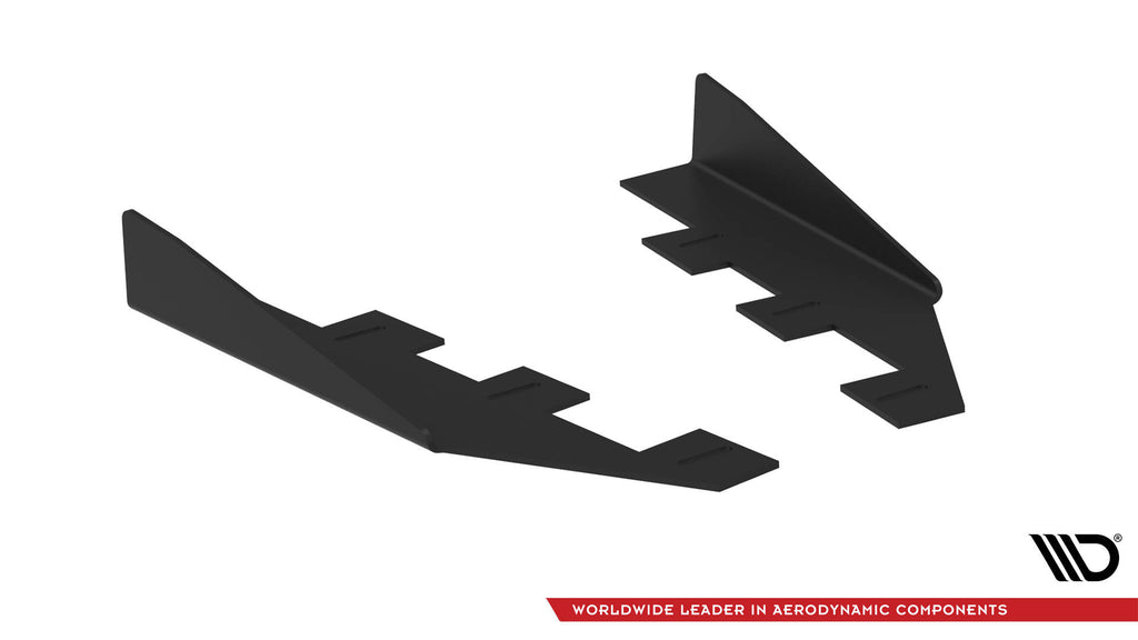 Maxton Design Hintere Seiten Flaps passend für Kia Proceed GT Mk1 Facelift schwarz Hochglanz