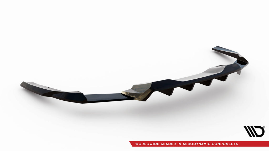 Maxton Design Street+ Mittlerer Diffusor RACE passend für Ford Mustang GT Mk7 schwarz Hochglanz
