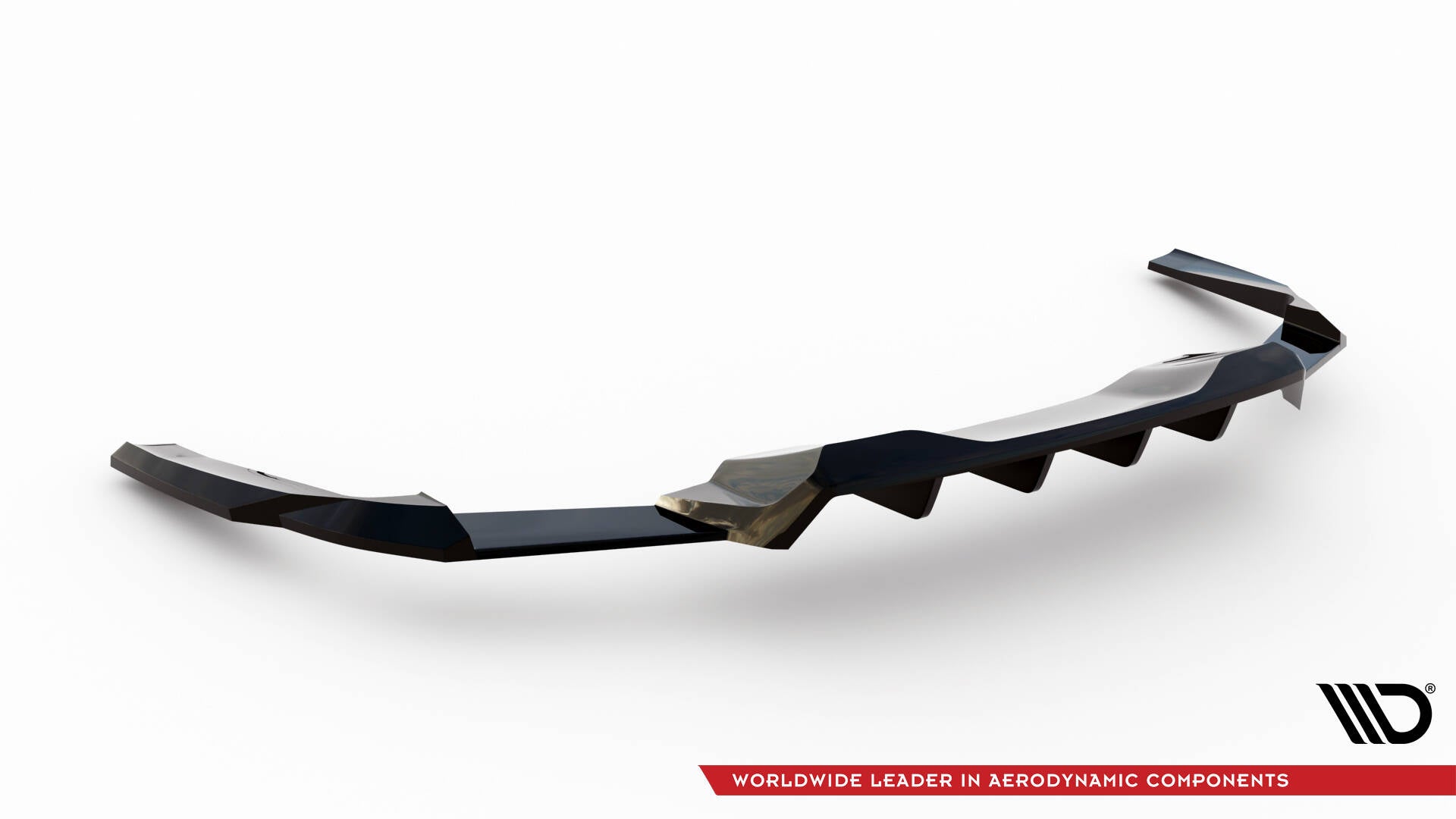 Maxton Design Street+ Mittlerer Diffusor RACE passend für Ford Mustang GT Mk7 schwarz Hochglanz
