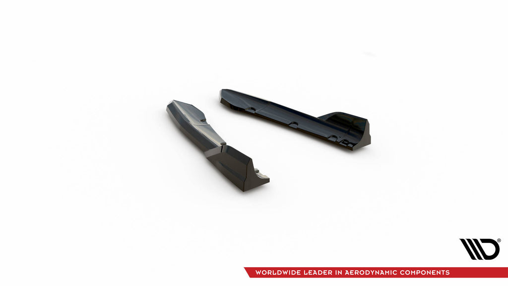 Maxton Design Heck Ansatz Flaps Diffusor passend für BMW X3 M-Paket G01 Facelift schwarz Hochglanz