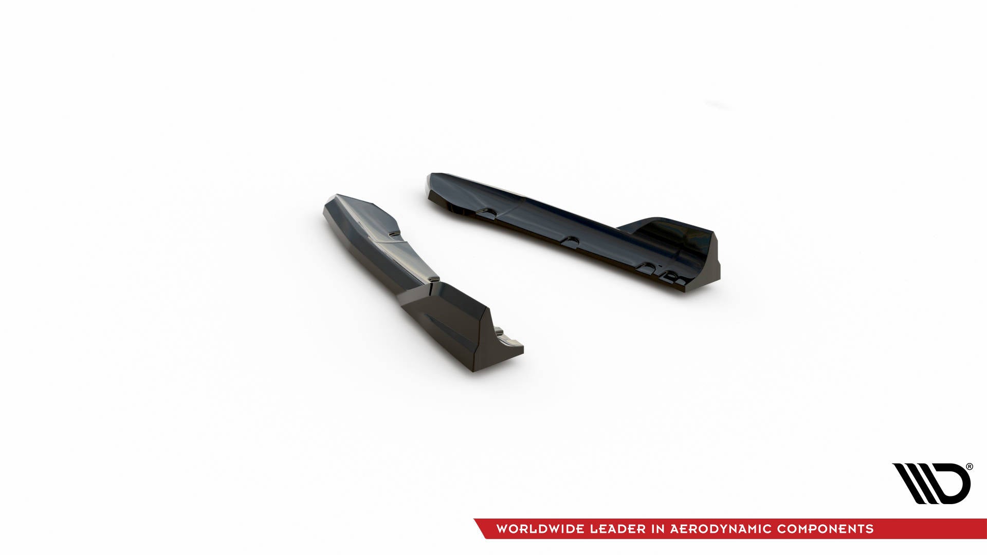 Maxton Design Heck Ansatz Flaps Diffusor passend für BMW X3 M-Paket G01 Facelift schwarz Hochglanz