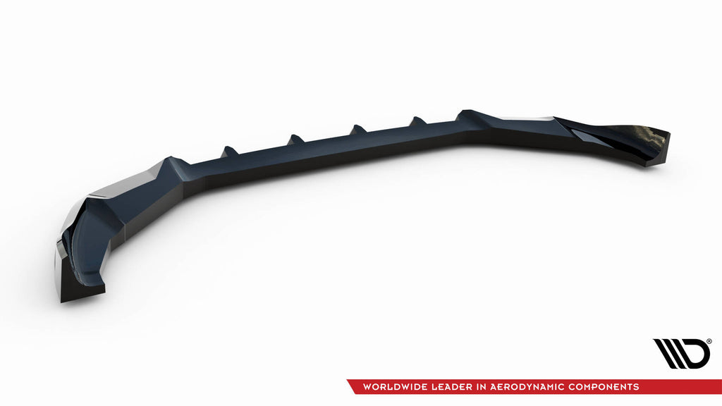 Maxton Design Street+ Spoilerlippe Front Ansatz V.1 passend für BMW X3 M F97 Facelift schwarz Hochglanz