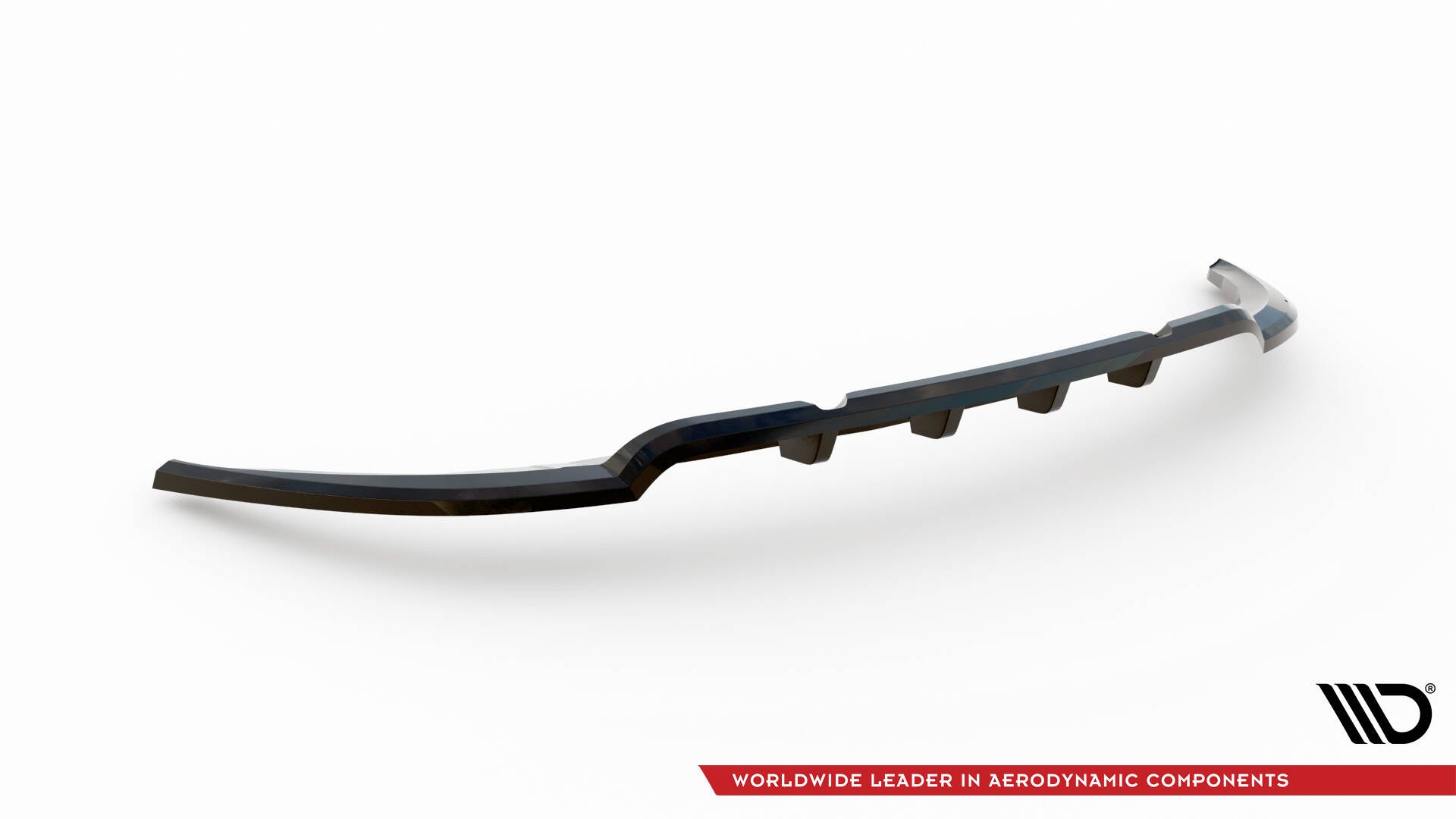 Maxton Design Street+ Mittlerer Diffusor RACE passend für Renault Megane GT MK3 Facelift schwarz Hochglanz