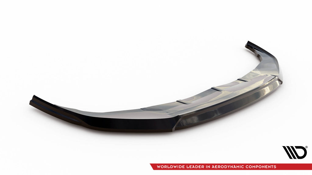 Maxton Design Street+ Spoilerlippe Front Ansatz V.2 passend für BMW 1er F40 schwarz Hochglanz