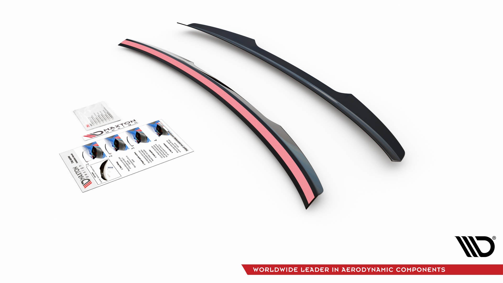 Maxton Design Spoiler CAP passend für VW Passat Limousine B8 Facelift schwarz Hochglanz