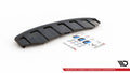 Maxton Design Heckansatz AUDI A6 C7 S-LINE AVANT AUSPUFF 2X1 im DTM LOOK schwarz Hochglanz für Audi A6