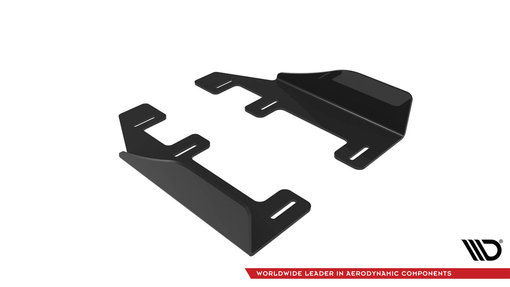 Maxton Design Seitenschweller Flaps passend für BMW 1er M-Paket / M135i / 128ti F40 schwarz Hochglanz